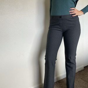 BETABRAND Pants Straight Leg Classic Pinstripe